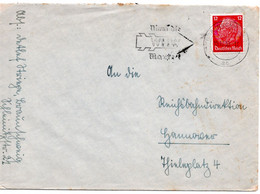 56620 - Deutsches Reich - 1939 - 12Pfg Hindenburg EF A Bf BRAUNSCHWEIG - NIMM DIE WHW-MARKE! -> Hannover - Lettres & Documents