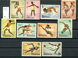 Burundi      N° 102/11     Jeux Olympiques De Tokyo - Unused Stamps