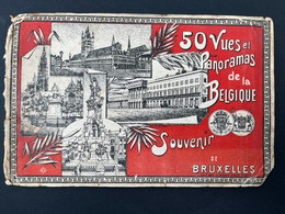 Ancien Cahier XIXe SOUVENIR DE BRUXELLES 50 Vues Panorama De La Belgique - Autres & Non Classés