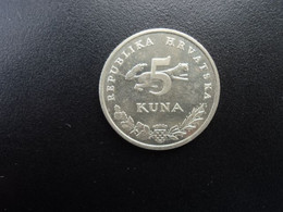 CROATIE : 5 KUNA   2001 .    KM 11      SUP+ - Croatia