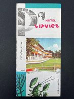 Ancien Dépliant Touristique Publicité Hôtel HOTEL LITVICE Jugoslavia Yougoslavie - Toeristische Brochures