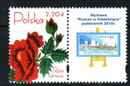 POLAND 2010 MICHEL NO 4197 ZF EXHIBITION " POZNAN IN PHILATELY "  MNH - Unused Stamps