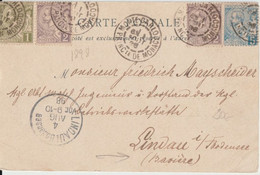 MONACO - 1898 - CP De MONTE CARLO => LINDAU (BAYERN) - Covers & Documents