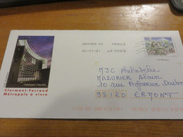 Enveloppe Entier Postal CLERMONT FERRAND - Sobres Transplantados (antes 1995)