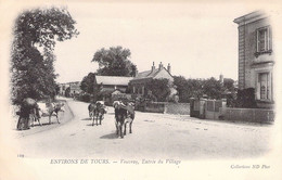 37 - VOUVRAY - Entrée Du Village - Vaches -  Carte Postale Ancienne - Vouvray