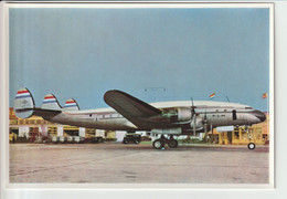 Vintage Pc KLM K.L.M Royal Dutch Airlines Lockheed Constellation L-749 Aircraft @ Schiphol Airport - 1919-1938: Entre Guerres