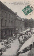 39 - SALINS LES BAINS - Le Théâtre Et Le Marché - Rue De La République - Le Jour De Foire -  Carte Postale Ancienne - Andere & Zonder Classificatie