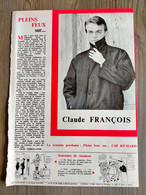 Une  Page Sur Pleins Feux Sur CLAUDE FRANCOIS  De 1963 - Pif & Hercule