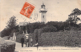 44 - PORNIC - Le Phare Et La Promenade De La Noveillard - Carte Postale Ancienne - Pornic