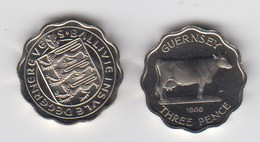 Guernsey 1966 3d Proof Coin Three Penny 3d Dated 1966 - Guernesey