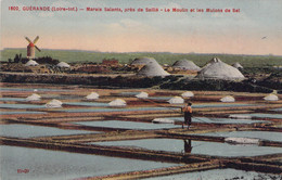 44 - GUERANDE - Marais Salants Près De Saillé - Le Moulin Et Les Mulons De Sel  - Carte Postale Ancienne - Guérande