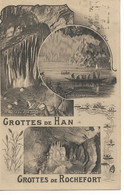 PM112/ Belgique-België CP Grottes De Han & Rochefort TP Houyoux Obl. BXL 1924 > Holland Dordrecht > Amsterdam - Rochefort