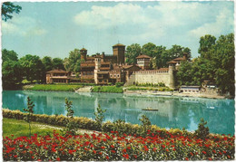 AC5202 Torino - Il Fiume Po E Castello Medioevale - Fiori Fleurs Flowers / Viaggiata 1961 - Fiume Po