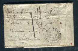 Càd De Rambervilliers Sur Lettre Avec Texte De La Mairie Pour Paris En 1843  - F 25 - 1801-1848: Precursors XIX