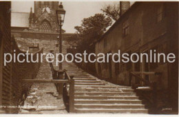 CHURCH STAIRS STREET SCARBOROUGH OLD R/P POSTCARD YORKSHIRE - Scarborough