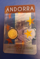 ANDORRE - 2 Euros BU 2015 Accord Douanier - Douanes - Andorra