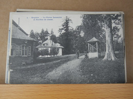 ENGHIEN EDINGEN - LA FERME LEMERCIER ET PAVILLON DE CHASSE- ANIMEE - TBE - Edingen