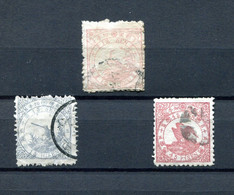 1875.JAPON-YVERT 32/34(o).USADOS.CATALOGO 750€ - Gebraucht