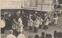 Consécration Du SACRE COEUR  BOURBON  Le 16 Octobre 1919 (PARIS 18°) Le Clergé Va Vénérer Les Reliques - Sacré-Coeur