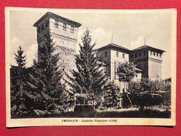 Cartolina - Cherasco ( Cuneo ) - Castello Visconteo - 1956 - Cuneo