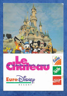 CPM Disney EuroDisney Ressort  Carte Publicitaire - Le Château De La Belle Au Bois Dormant. - Disneyland