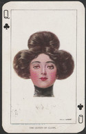 The Queen Of Clubs, Mailed 1910 - Cartes à Jouer