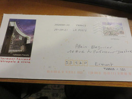 Enveloppe CLERMONT FERRAND Métropole à Vivre - Bigewerkte Envelop  (voor 1995)