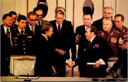 President Jimmy Carter And Soviet Leader Leonid Brezhnez During Salt II Arms Limitation Treaty Talks - Presidenten