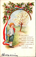 George Washington As Child With Cherry Tree Embossed - Presidentes