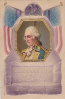 George Washington With Flags 1732-1799 1910 Embossed - Presidenten