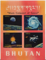 BHOUTAN - 1970 - BF En 3D "Men's Conquest Of Space" MNH N** - Bhoutan