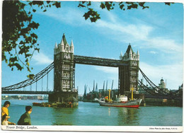 AC5243 London - River Thames And Tower Bridge - Navi Ships Bateaux / Viaggiata 1970 - River Thames