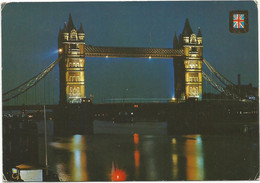 AC5244 London - River Thames And Tower Bridge - Night Nuit Notte Nacht Noche / Viaggiata - River Thames