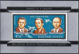 Hongrie 1971 Espace Soyouz-11 Astronautes Cosmonautes Personnes M S MNH - Andere & Zonder Classificatie
