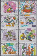 Delcampe - Ghana 1995 Disney Donald Canard 60ème Mickey Minnie Donald Daisy Dingo Cadeau - Disney