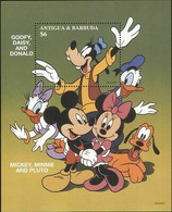 Delcampe - Antigua & Barbuda 1997 Disney Mickey Minnie Donald Dingo Dessins Animés M S MNH - Disney