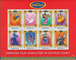 Delcampe - Grenade 1997 Disney Hercule Pégase Films Dessins Animés Mythes Légendes Sht MNH - Disney