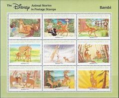 Delcampe - Grenade Grenadines 1988 Disney Bambi Cerf Animaux Film Cinéma Dessins Animés - Disney