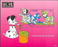 Delcampe - Gambie 1997 Disney 101 Dalmatiens Chiens Films Dessins Animés Animation M S MNH - Disney