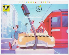 Delcampe - Grenade Grenadines 1992 Disney Dingo Voiture Tram Circulation Lumières Films - Disney