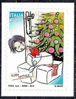 Delcampe - Italie 2014 Noël Arbre Salutations Cadeaux Enfant Animation 1v MNH - Disney