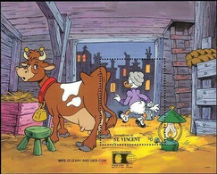 Delcampe - Grenadines De St Vincent 1992 Disney Vache Bovin Lampe StampEx Cartoons M S MNH - Disney