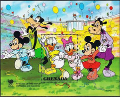 Delcampe - Grenade 1988 Disney Jeux Olympiques Sport Donald Mickey Minnie Dingo Donald - Disney