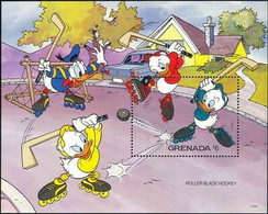 Delcampe - Grenade 1992 Disney Donald Duck Rollerblade Hockey Sport Dessins Animés - Disney