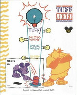 Delcampe - Nevis 1994 Disney Sports Jeux Mickey Homme Fort Dessins Animés Animation M S MNH - Disney