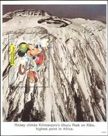 Delcampe - Tanzanie 1994 Disney Mickey Souris Montagne Escalade Sports Dessin Animé M S MNH - Disney