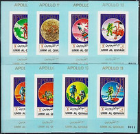 Umm Al Qiwain 1972 Espace Apollo 11- 17 Missions Astronautes Imperf DeLuxe MNH - Otros & Sin Clasificación