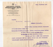 1907. AUSTRIA,GRAZ,METAL INDUSTRY GREINITZ,OFFER ON LETTERHEAD,SENT TO BOSNIA,VARCAR VAKUF - Österreich