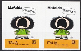 Delcampe - Italie 2021 BD Dessins Animés Animation Mafalda 2v MNH - Disney