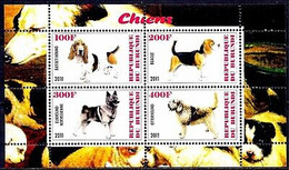 Delcampe - Chiens Basset Hound Beagle Norwegian Elkhound Otterhound M S MNH 2 - Hoftiere